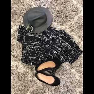 Mossimo Black and White Midi Dress